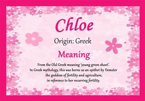 where does the name chloe originate from|meaning behind the name chloe.